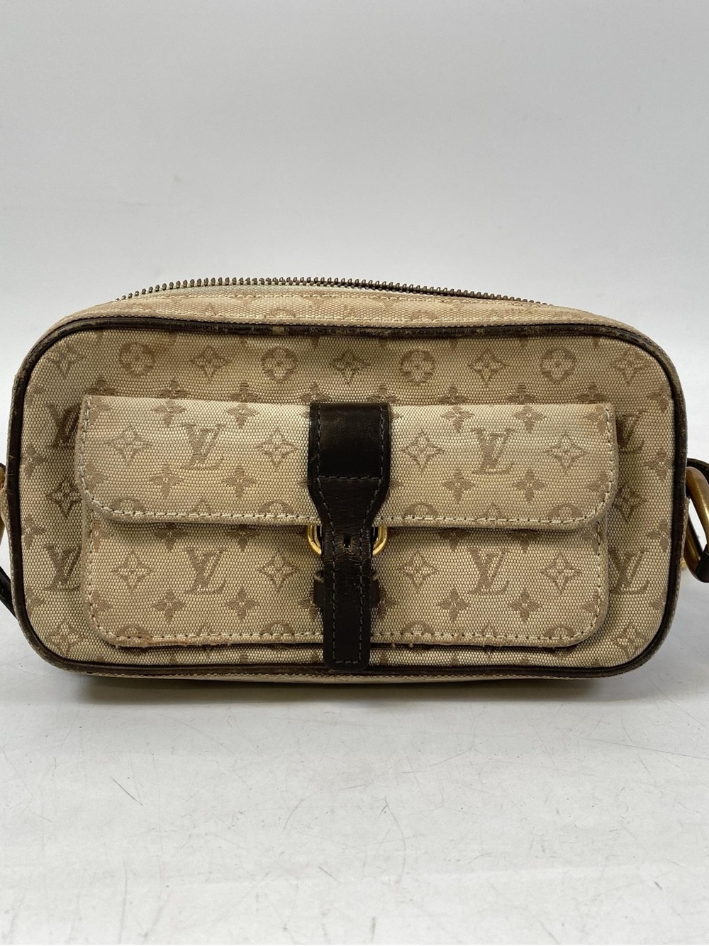 Louis Vuitton Juliette MM Mini Monogram Light Khaki Crossbody TH0012 Vintage Y2K